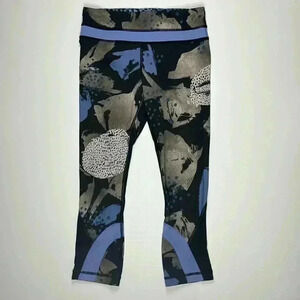 Lululemon Splatter Painted Design Capri Leggings Size 4